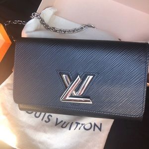 Louis Vuitton silver crossover bag
